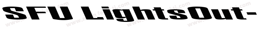 SFU LightsOut字体转换